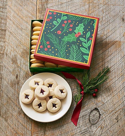 Holiday Tree-Cutout Shortbreads